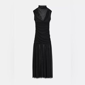 Zara Black Sleeveless Dress